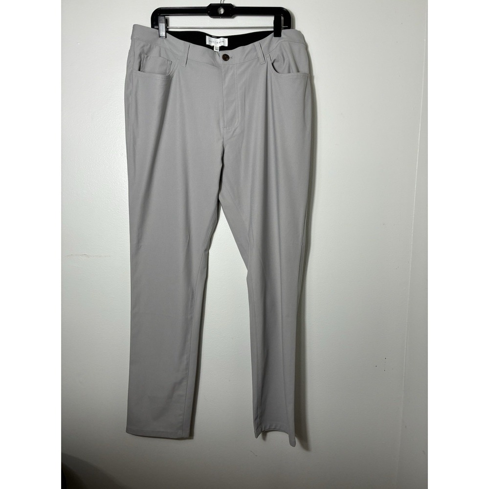 Mott And Bow 5 Pocket Travel Pant Sz 36/32‎ Grey Chino Preppy Performance Pants